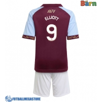 Fotballdrakt Barn Aston Villa Harvey Elliott #9 Hjemmedraktsett 2025-26 Kortermet (+ Korte bukser)